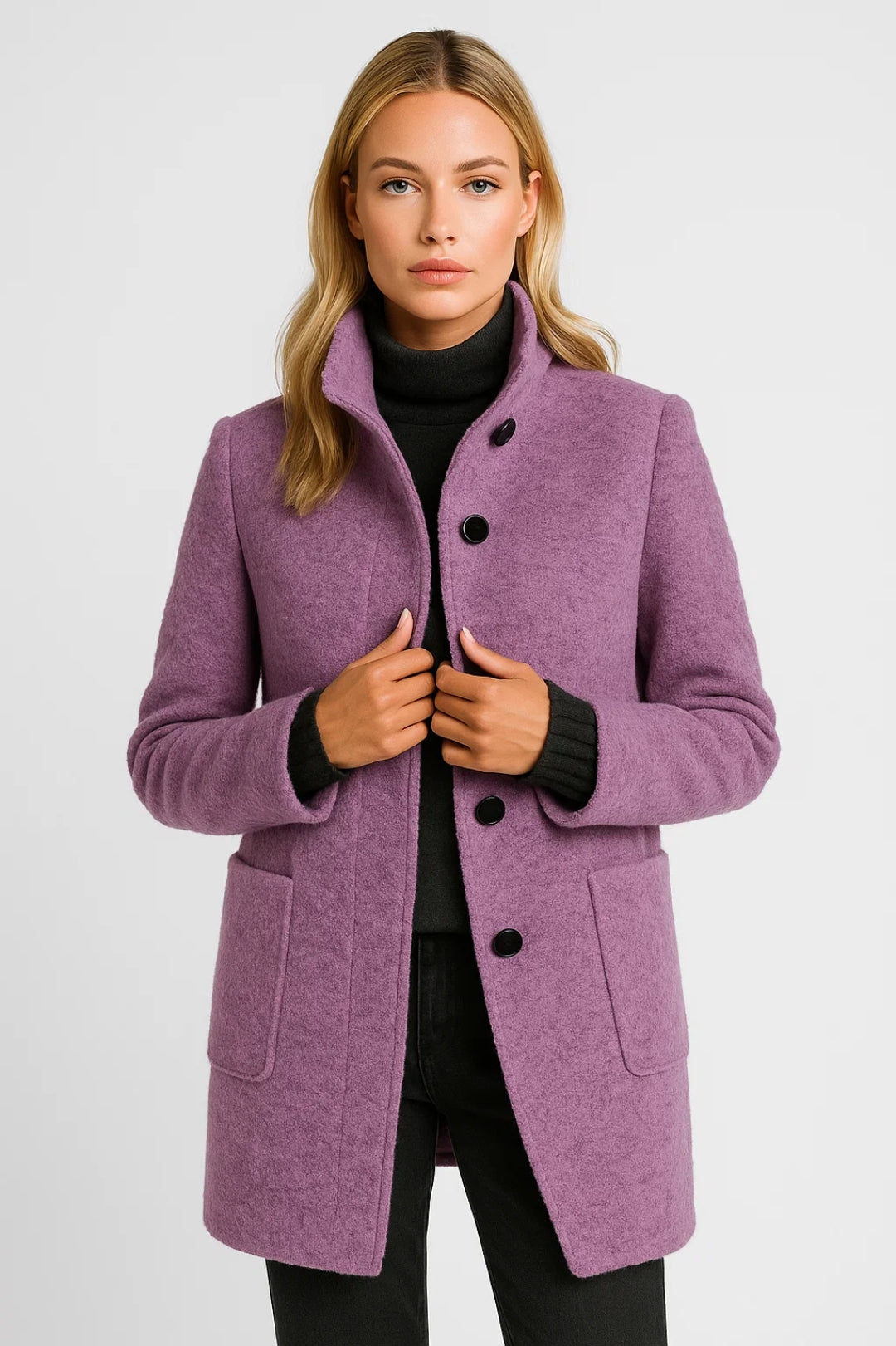 Dames Jas | Elegant | Met Knoopsluiting | Winter