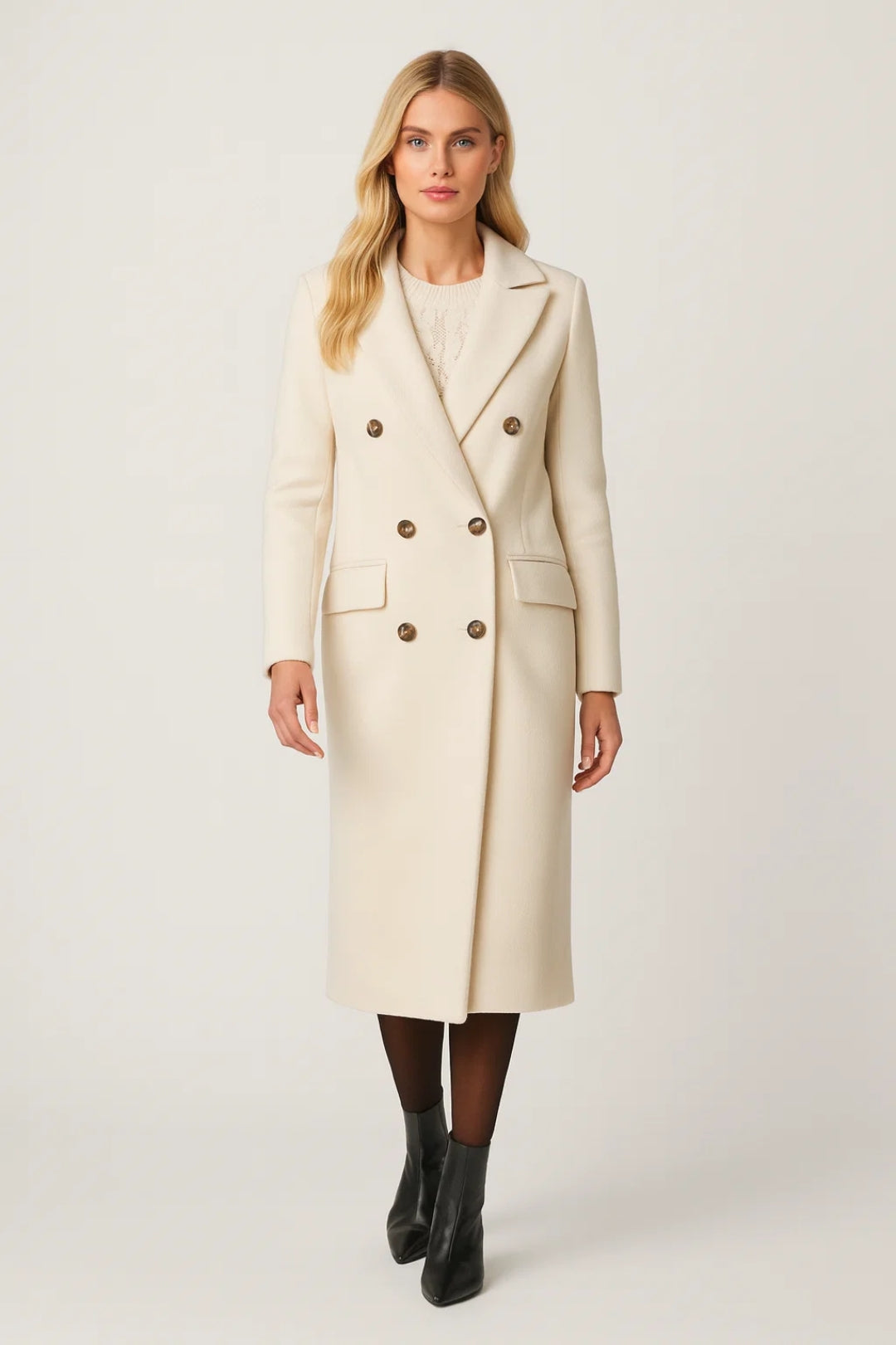 Dames Jas | Getailleerd Elegant | Met Knoopsluiting | Winter