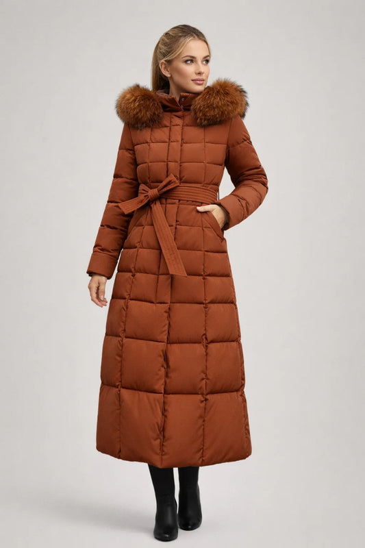 Dames winterjas | Getailleerd | Met Capuchon | Elegante uitstraling