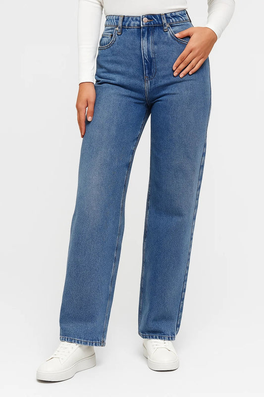 Dames Jeans | Straight Basic | Hoge Taille | Allseason