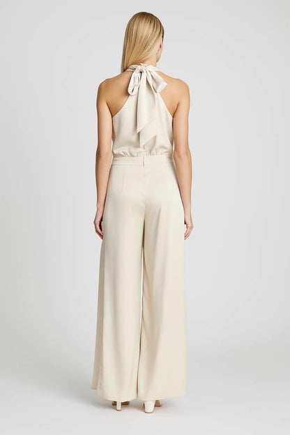 Dames Jumpsuit | Minimalistisch Elegant | Halterhals | Zomer