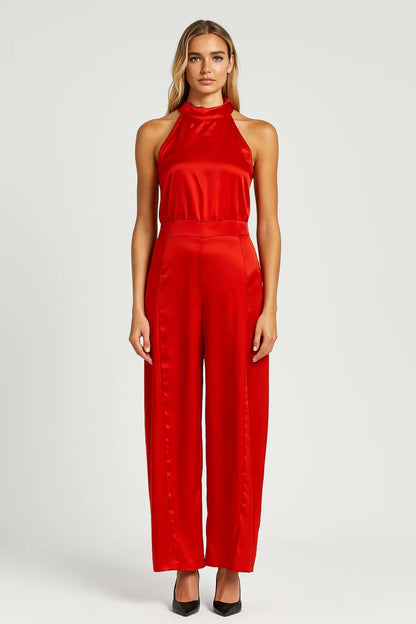 Dames Jumpsuit | Minimalistisch Elegant | Halterhals | Zomer