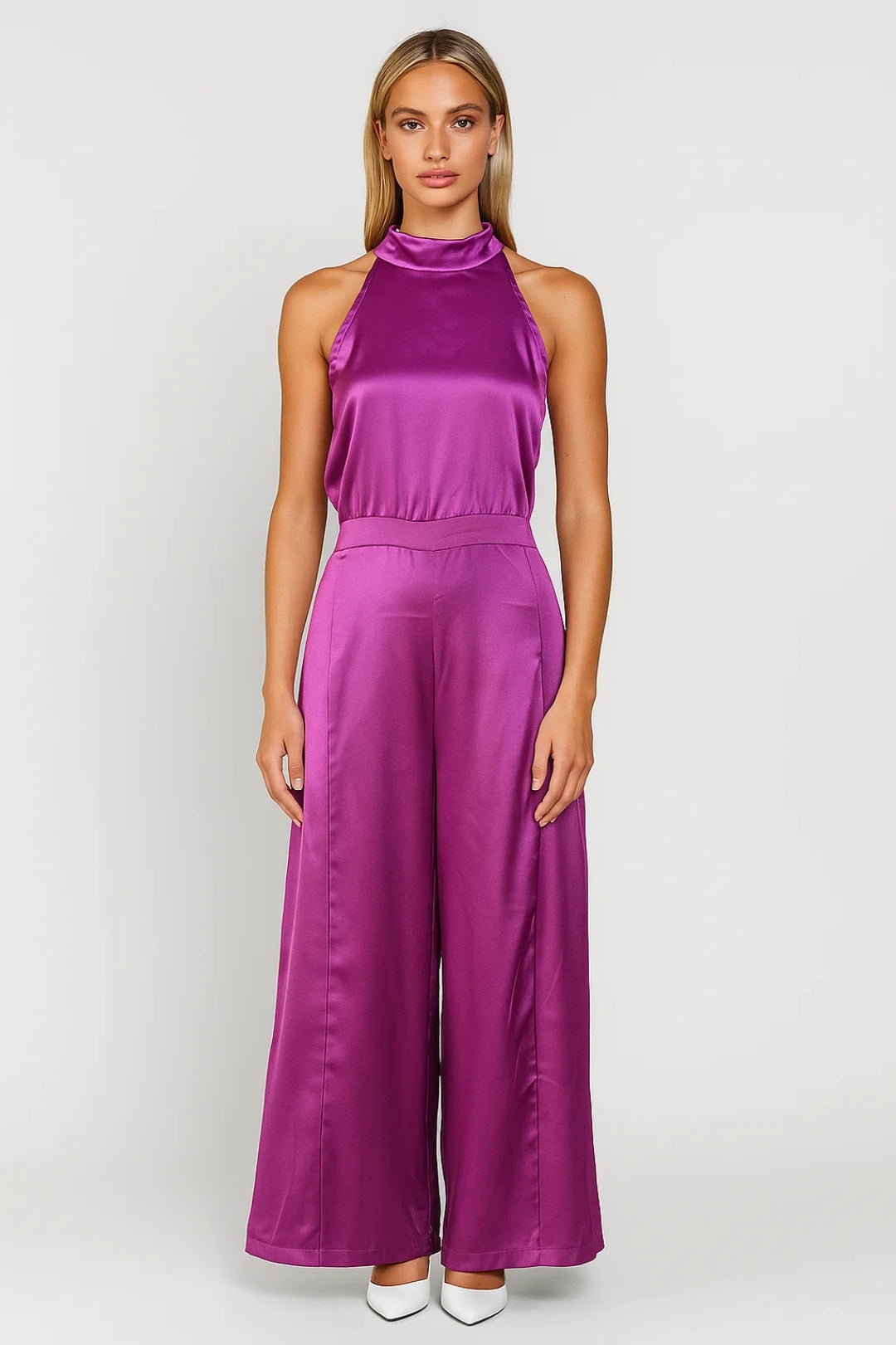 Dames Jumpsuit | Minimalistisch Elegant | Halterhals | Zomer