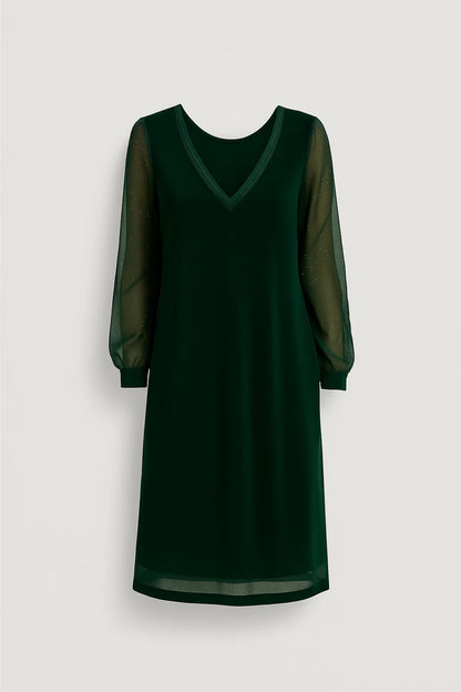 Dames Jurk | Elegant&Basic | Lange Mouw | Allseason