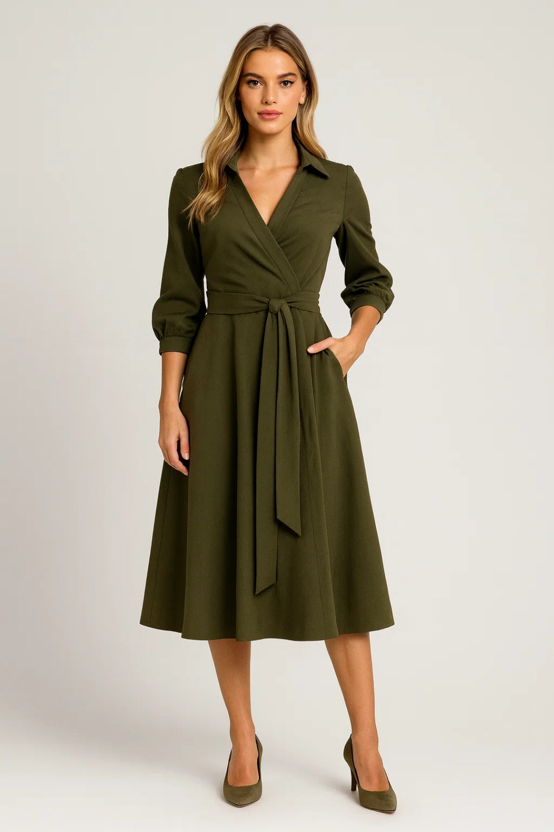 Dames Jurk | Elegant | Getailleerd | Herfst