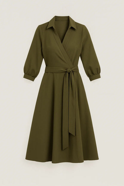 Dames Jurk | Elegant | Getailleerd | Herfst