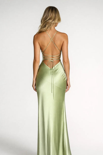Maxi Jurk Dames - Spaghettibandjes met Hoge Split | Elegant