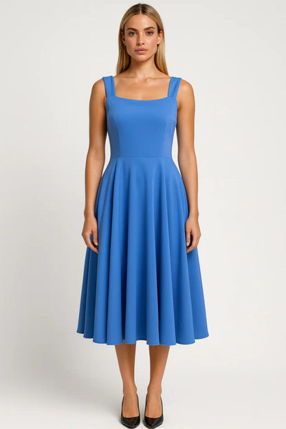 Dames Jurk | Elegant Midi | Zonder Mouwen | Winter