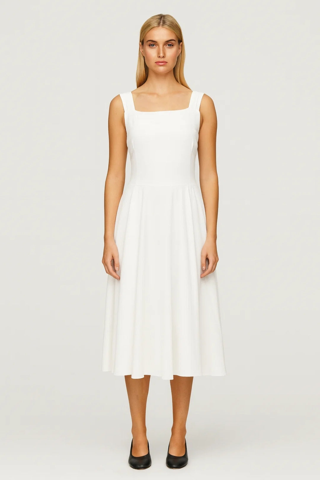 Dames Jurk | Elegant Midi | Zonder Mouwen | Winter