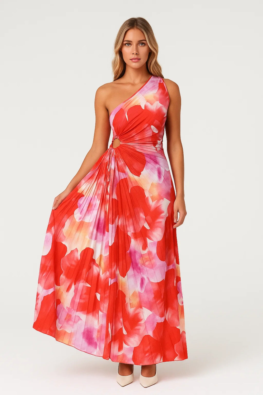 Dames Jurk | Elegant | One Shoulder | Zomer