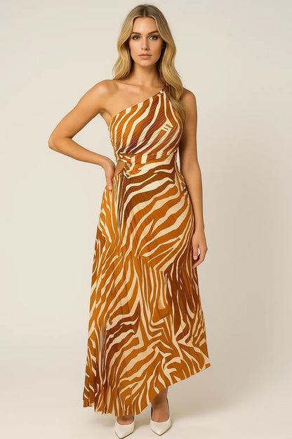 Dames Jurk | Elegant | One Shoulder | Zomer