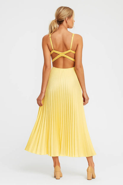 Dames Jurk | Elegant | Plissé Rok | Zomer