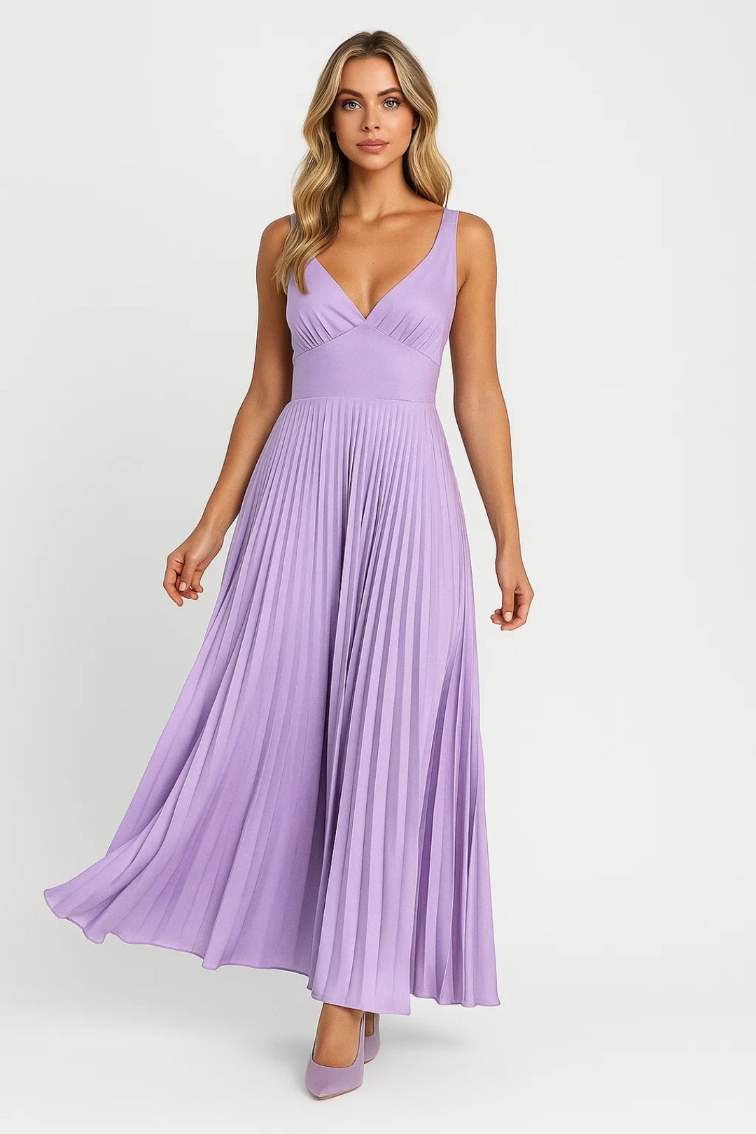 Dames Jurk | Elegant | Plissé Rok | Zomer