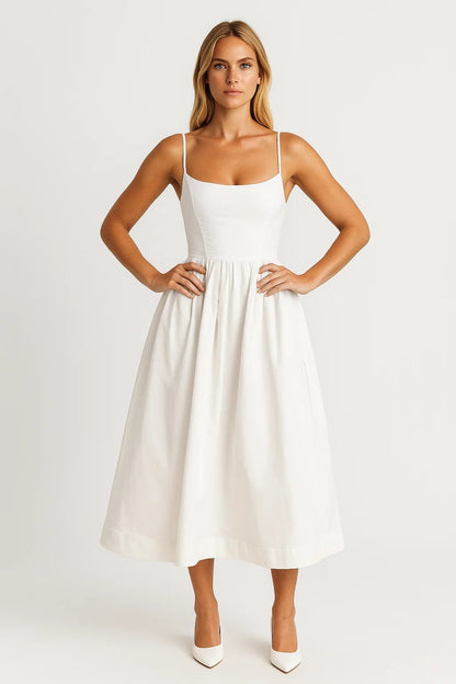 Dames Jurk | Elegant | Spaghettibandjes | Lente