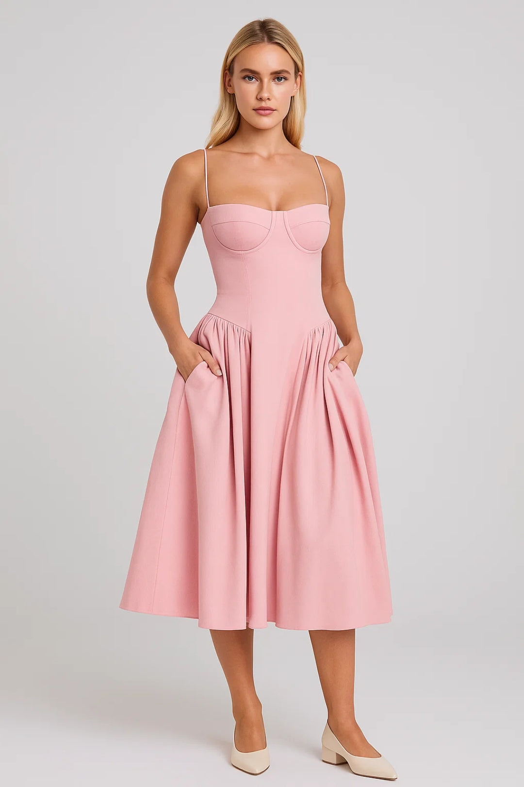 Dames Jurk | Elegant | Spaghettibandjes | Zomer