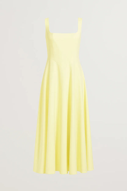 Dames Jurk | Elegant | Square Neck | Zomer