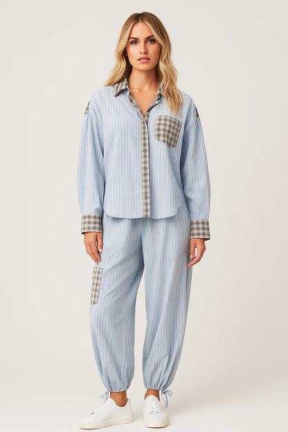 Dames Loungewear Set | Minimalistisch | Met Knoopjes | Lente