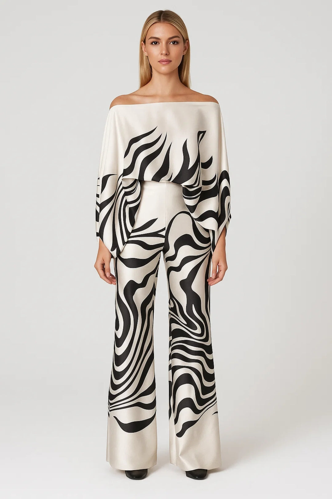 Dames Set | Flared | Off Shoulder | Zomer