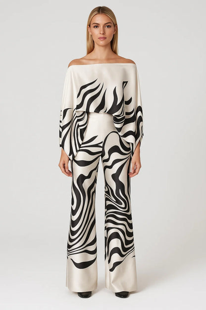 Dames Set | Flared | Off Shoulder | Zomer