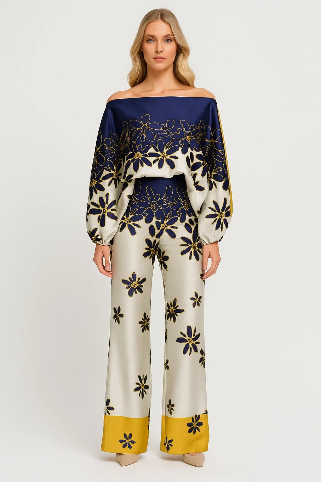 Dames Set | Flared | Off Shoulder | Zomer