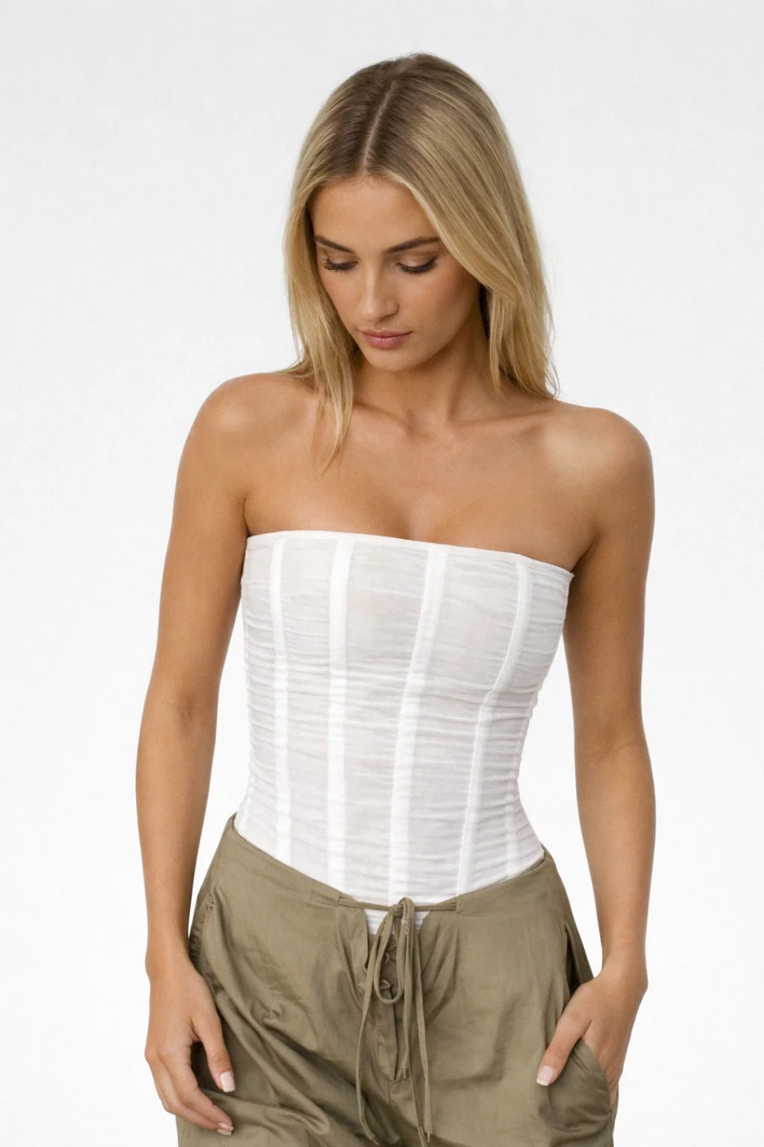 Corset Top Dames - Strapless Getailleerd | Elegant