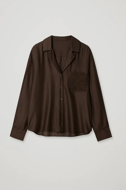 Damesblouse | Losvallend Model met Knoopsluiting | Minimalistische Elegantie