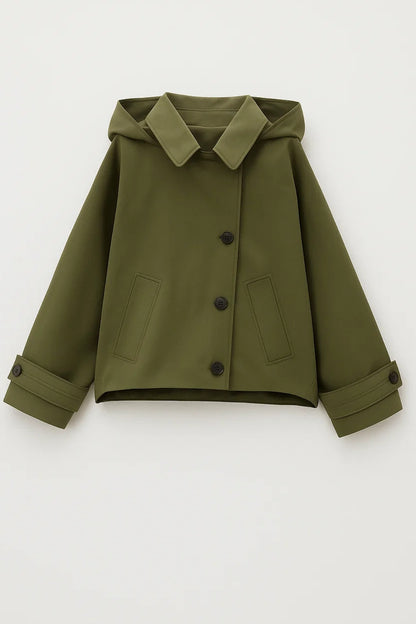 Jas Dames | Kort Model | Met Capuchon | All-Season | Comfortabele pasvorm | Geschikt voor dagelijks gebruik