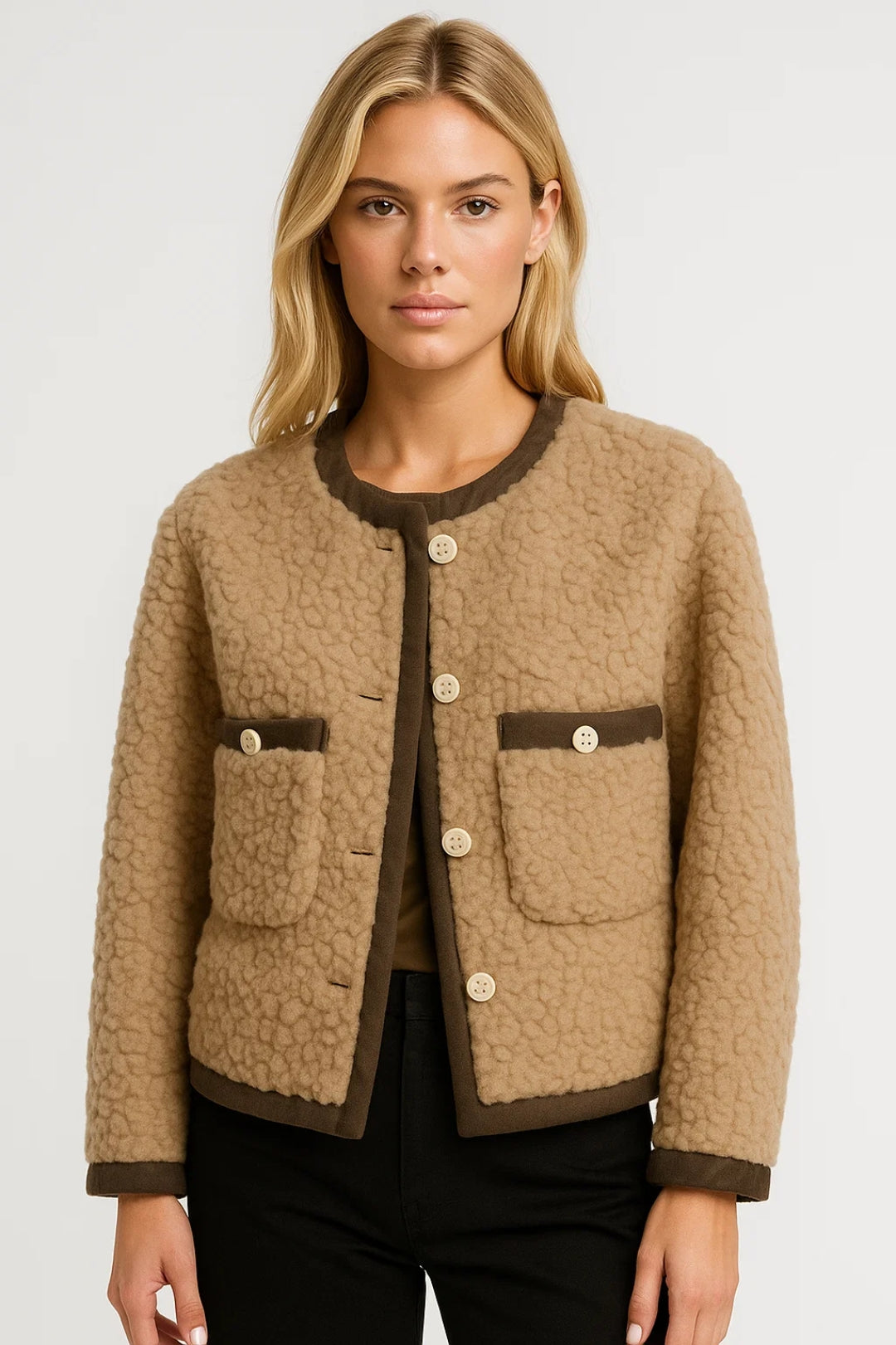 Jas Dames | Kort Model | Contrasterende Afwerking | Winter | Comfortabele pasvorm | Ideaal voor koude dagen