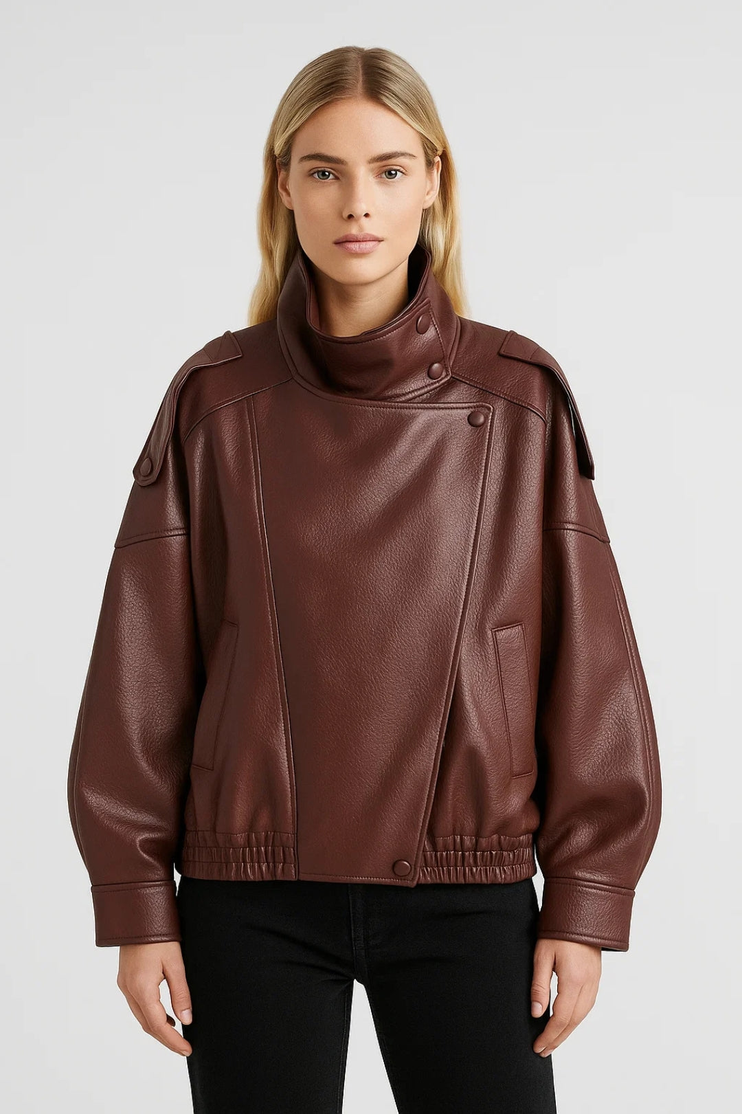 Jas Dames | Oversized | Hoge Kraag | All-Season | Comfortabele pasvorm | Geschikt voor dagelijks gebruik