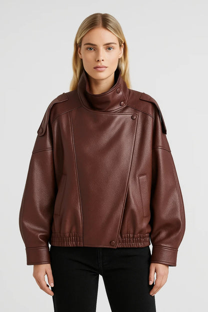 Jas Dames | Oversized | Hoge Kraag | All-Season | Comfortabele pasvorm | Geschikt voor dagelijks gebruik