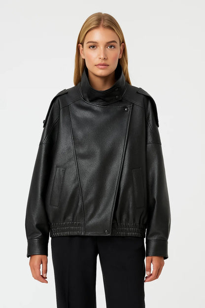 Jas Dames | Oversized | Hoge Kraag | All-Season | Comfortabele pasvorm | Geschikt voor dagelijks gebruik