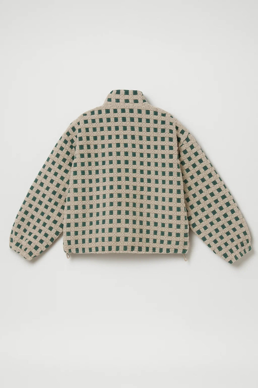 Damesjas | Zachte Teddystijl Jas met Ruitstructuur | Warm en Trendy