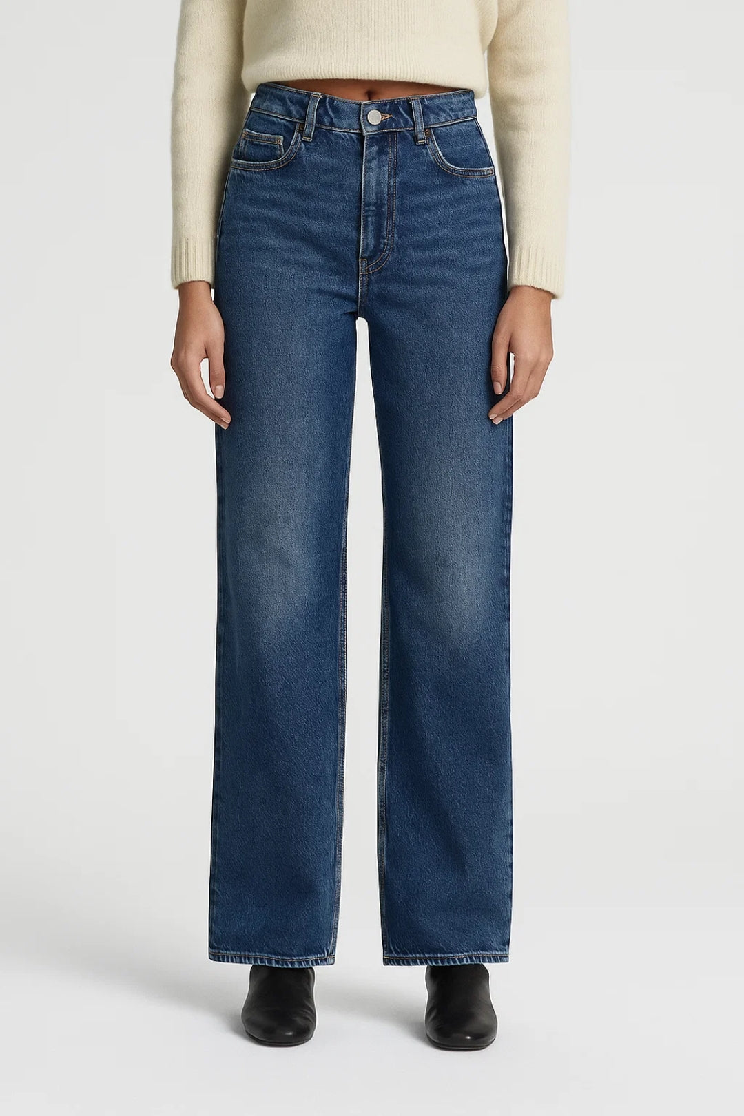 Damesjeans | High-Waist Wide Leg Model | Tijdloos en Veelzijdig voor Elke Dag