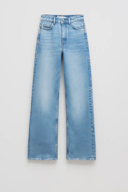 Damesjeans | High-Waist Wide Leg Model | Tijdloos en Veelzijdig voor Elke Dag