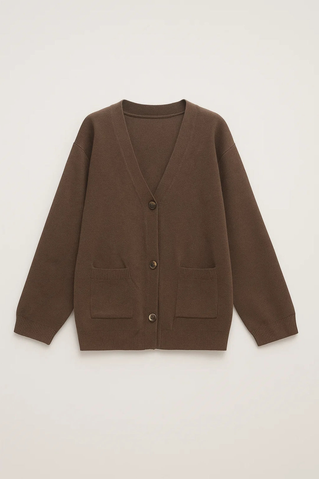 Damesvest | V-Hals met Opgestikte Zakken | Minimalistisch en Gelaagd