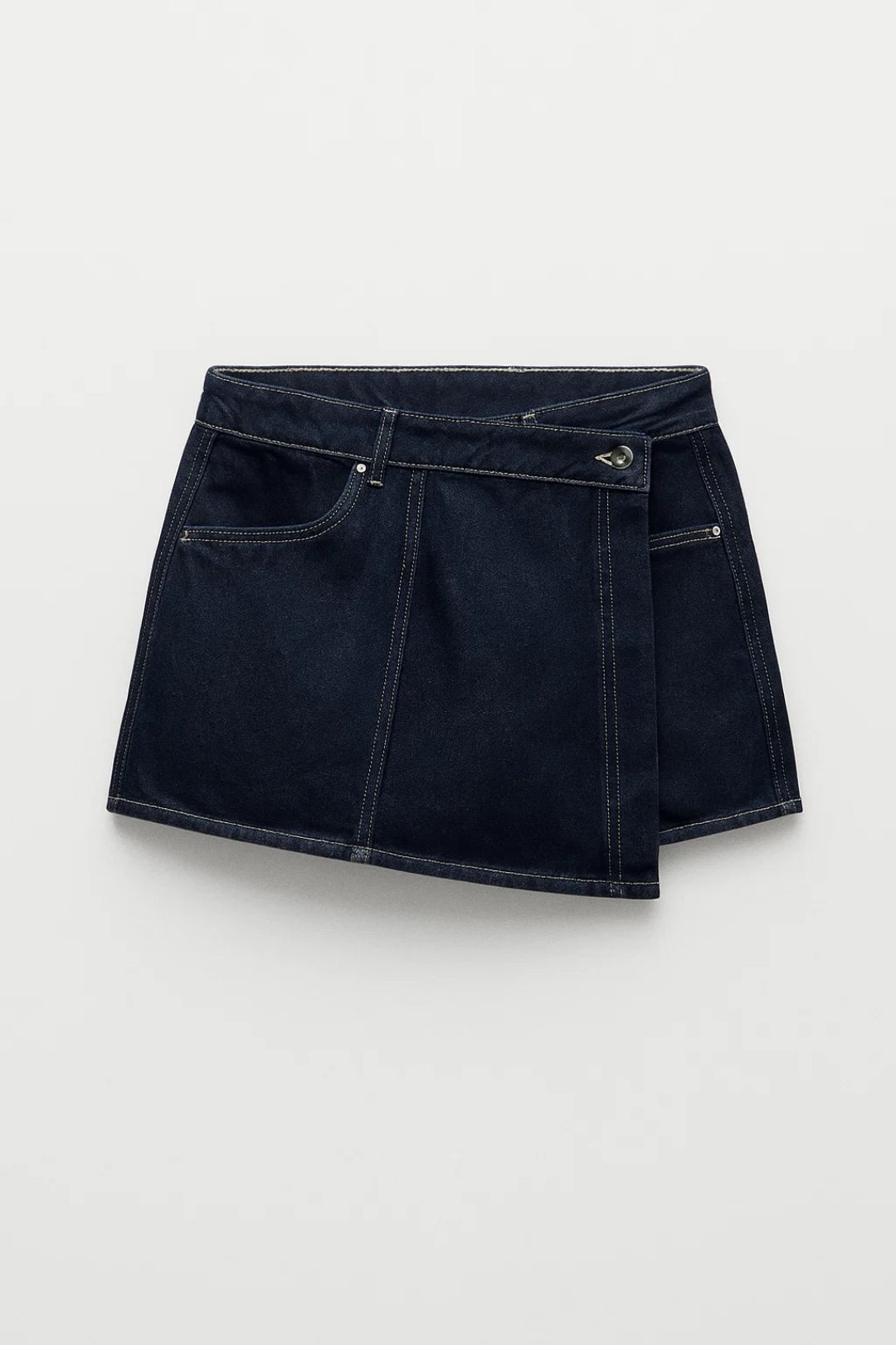 Denim Set Dames | Cropped Blouse en Asymmetrische Rok | Urban en Gedurfd