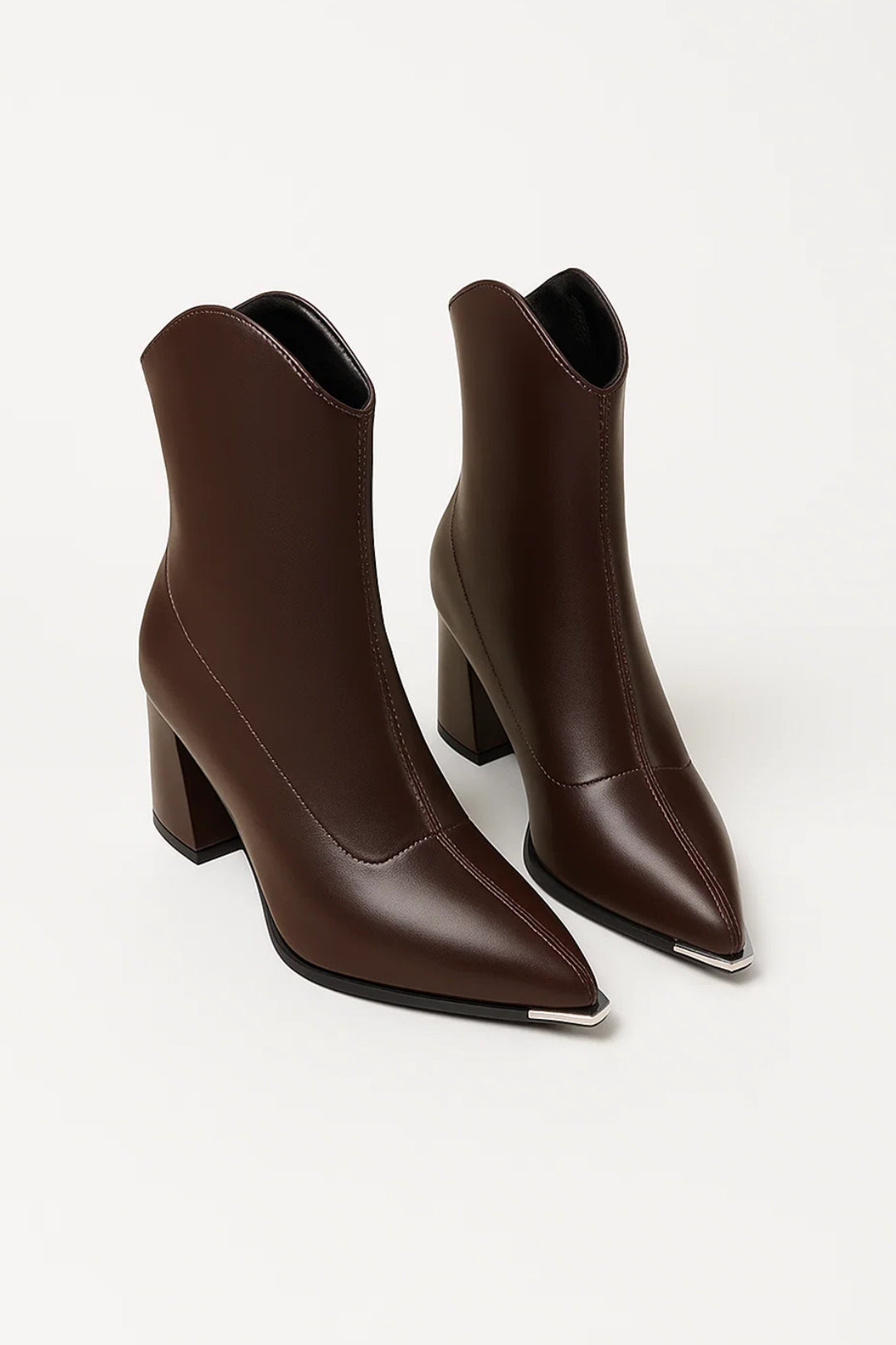 Enkelhoge Dameslaars | Puntige Neus met Hakken | Elegant en Eigentijds