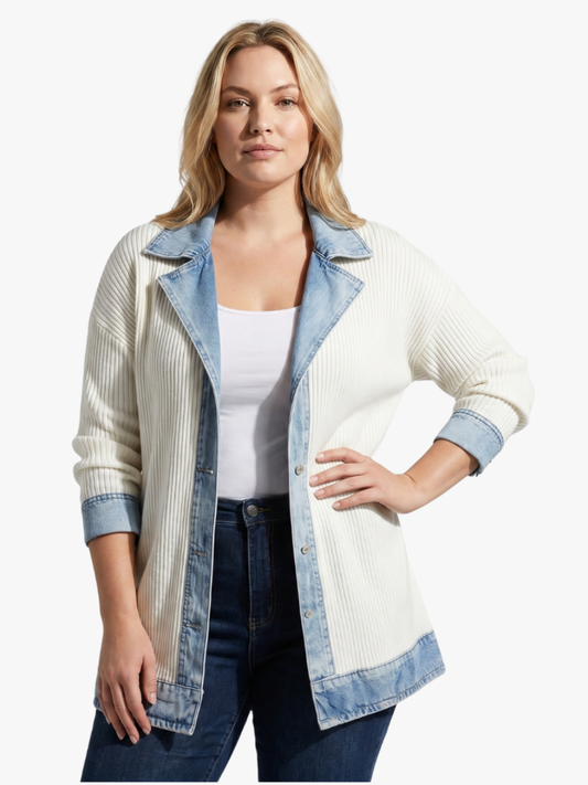 Eva - Dames Vest Lang Comfort voor de Herfst met Reverskraag en Zakken