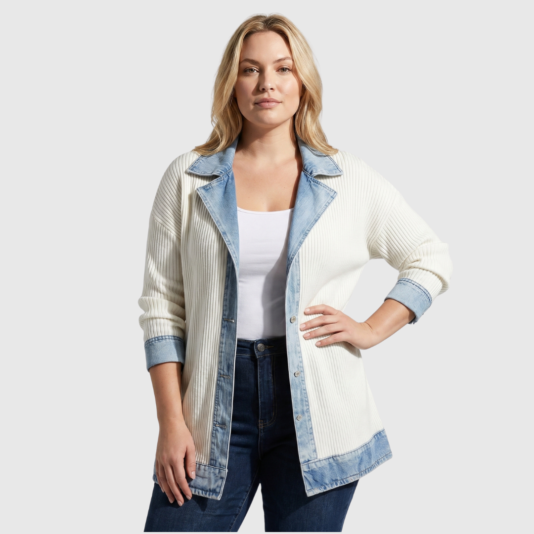 Eva - Dames Vest Lang Comfort voor de Herfst met Reverskraag en Zakken