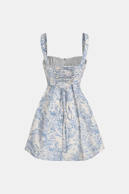 Eva - Luchtige Zomerjurk Dames met Bloemenprint en Strikdetail