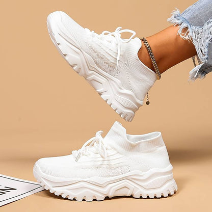 Eva - Stoere Orthopedische Sneakers Dames met Dikke Zool en Ademende Constructie
