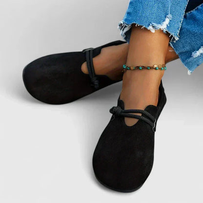 Fenna - Boho Orthopedische Sandalen Dames met Touwdetail en Platte Zool
