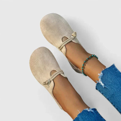Fenna - Boho Orthopedische Sandalen Dames met Touwdetail en Platte Zool