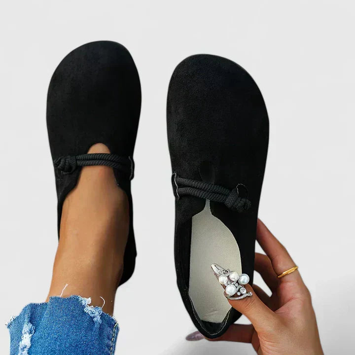 Fenna - Boho Orthopedische Sandalen Dames met Touwdetail en Platte Zool