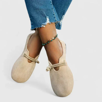 Fenna - Boho Orthopedische Sandalen Dames met Touwdetail en Platte Zool