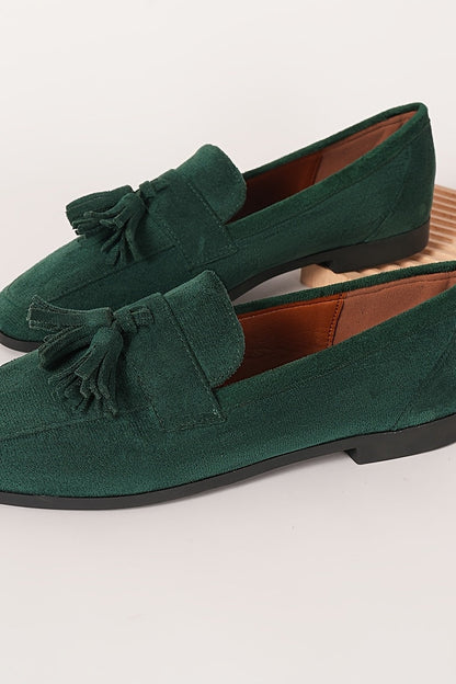 Fenna - Comfort Dames Loafers in Suède Stijl met Kwastjes