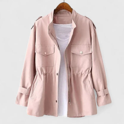 Fenna - Dames Regenjas voor de Herfst met Verstelbare Taille