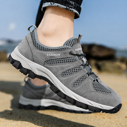Fenna - Stoere Orthopedische Sneakers Dames met Veters en Geprofileerde Zool