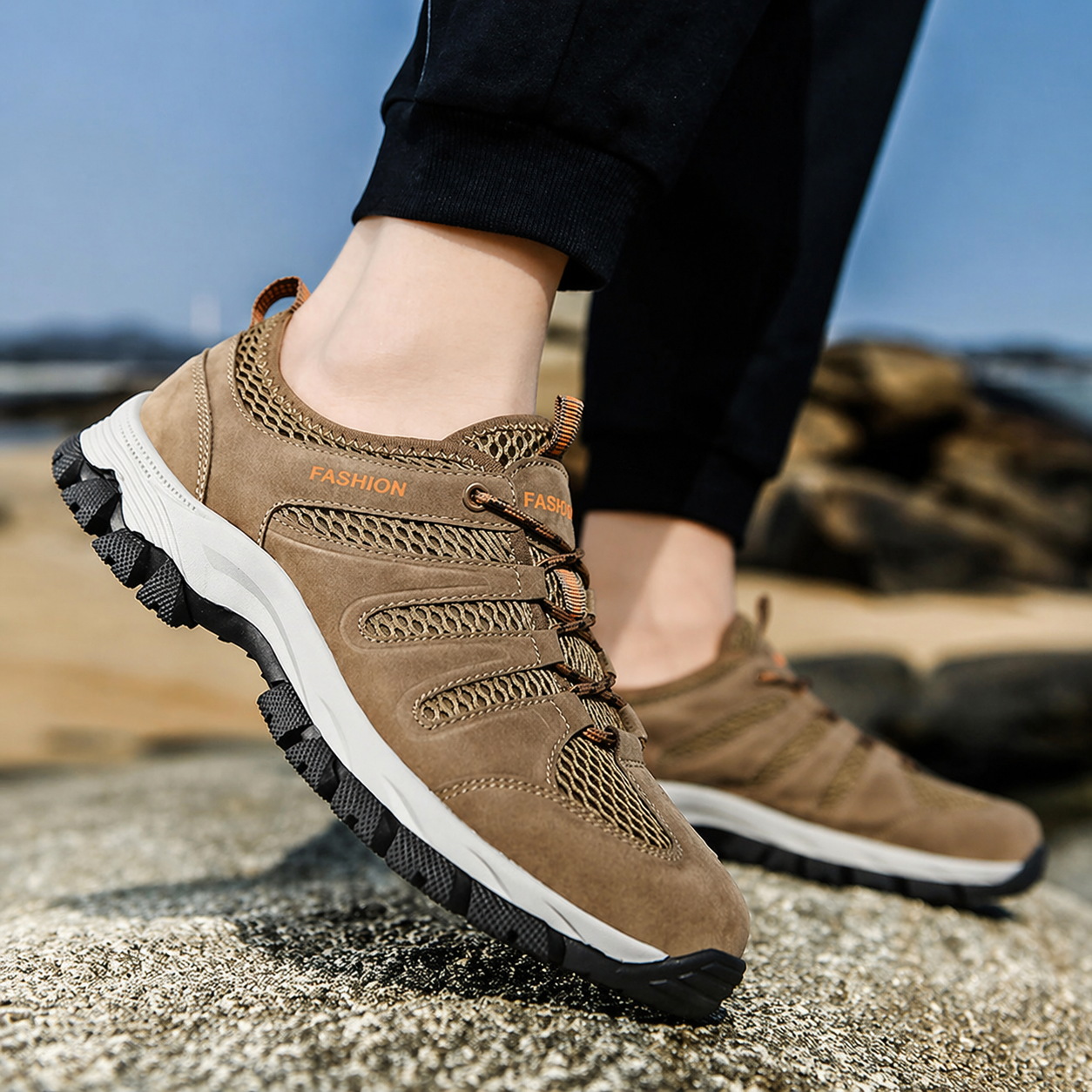 Fenna - Stoere Orthopedische Sneakers Dames met Veters en Geprofileerde Zool