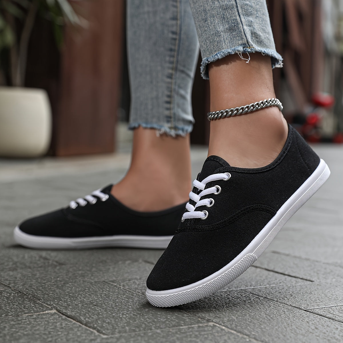 Fenna - Vintage Comfort Sneakers Dames met Veters en Lichtgewicht Zool